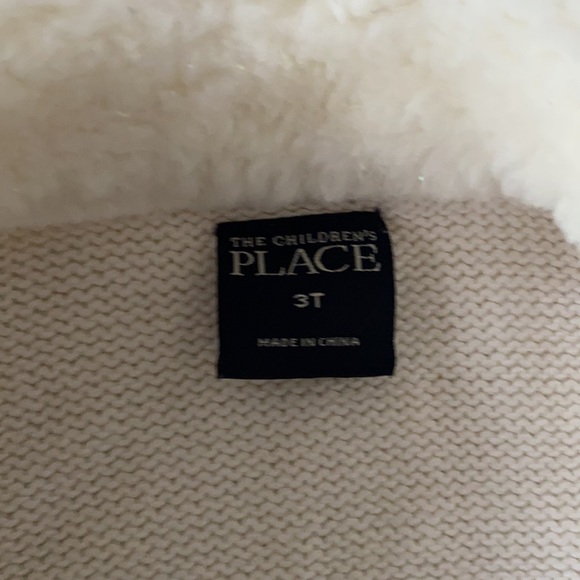 Fur collar cardigan 3T - Picture 2 of 2